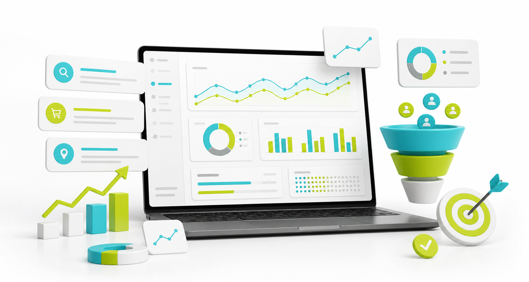 Visual relacionado con métricas de campañas digitales